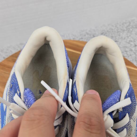 Brooks Womens 7B Ghost 16 White Amparo Blue Limpet Shell Athletic Running Shoe - Picture 11 of 12